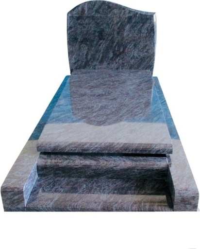 [4265] Einzelgrab Granit Vizag Blue