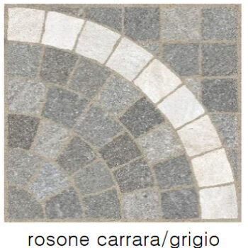 rosone carrara grigio